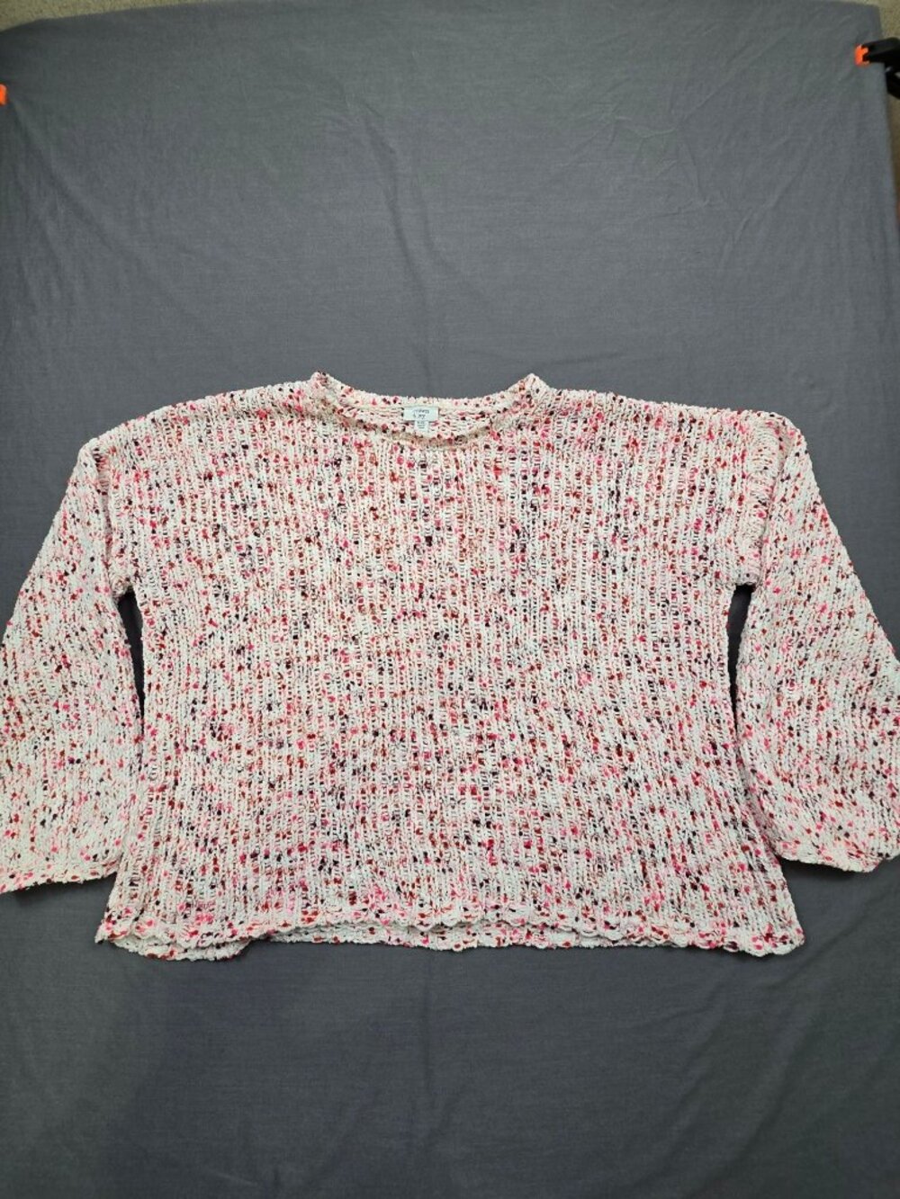 Crown & Ivy XXL Sweater Pink Textured Knit